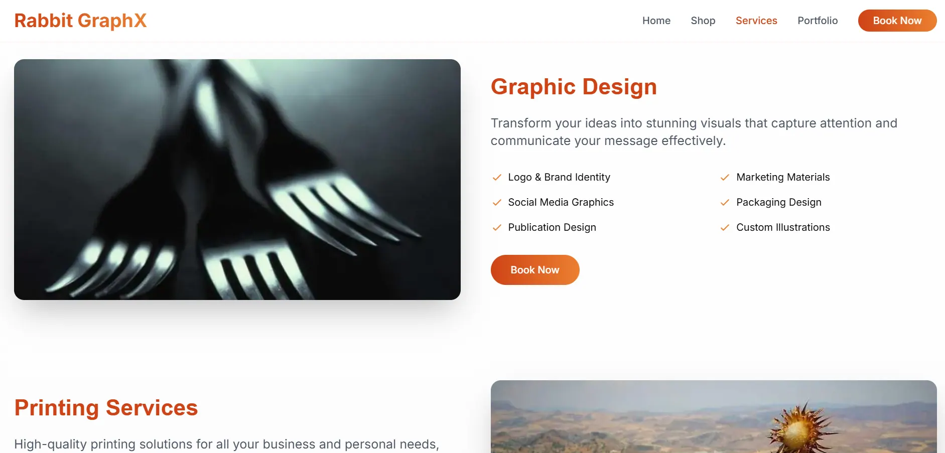 Rabbit Graphx — Portfolio Page